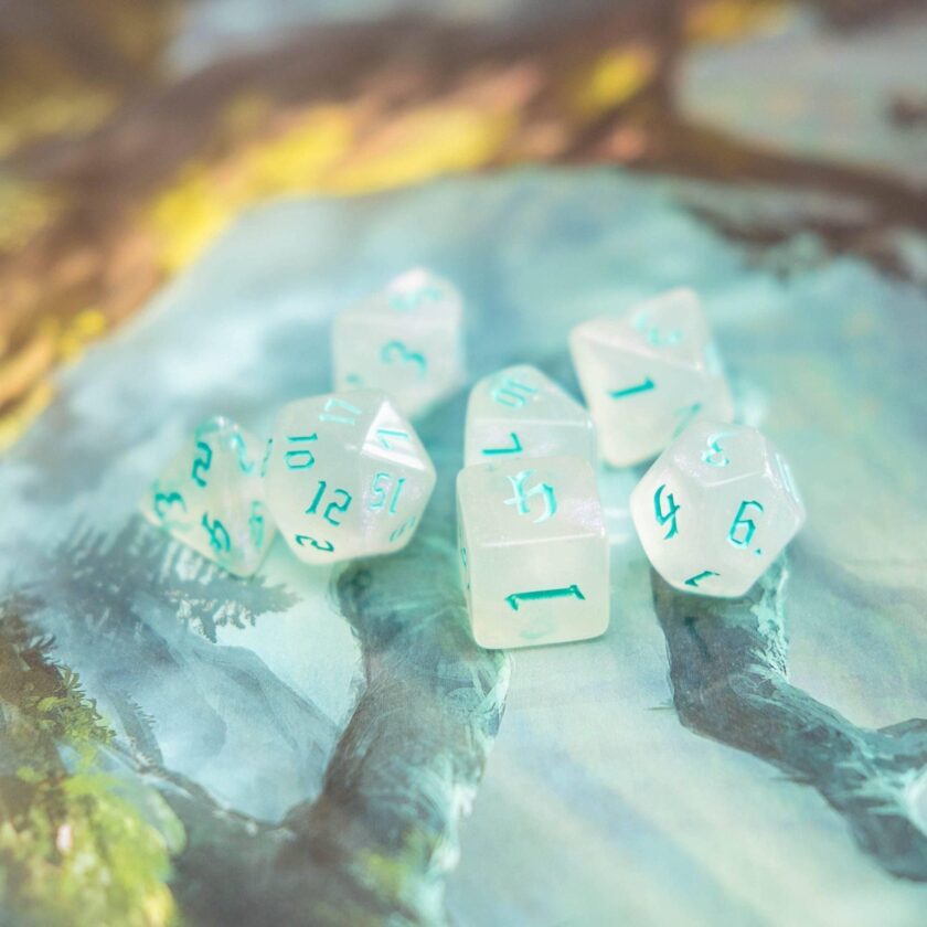 Turquoise Fog Dice Set - Image 5