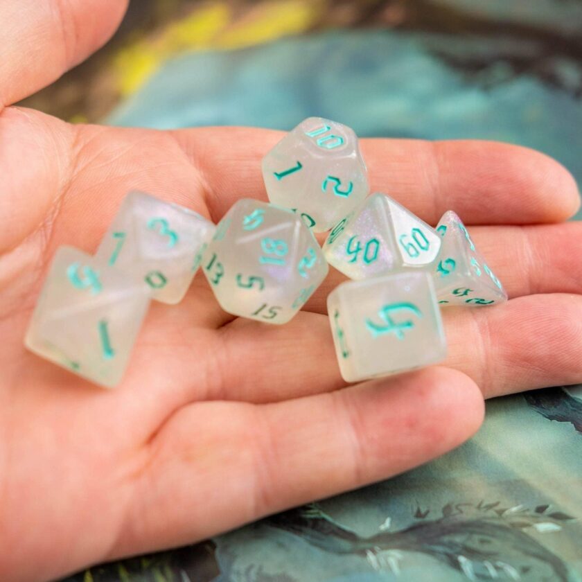 Turquoise Fog Dice Set - Image 6