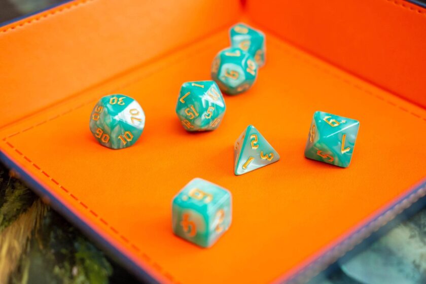 Turquoise Mist Dice Set - Image 3