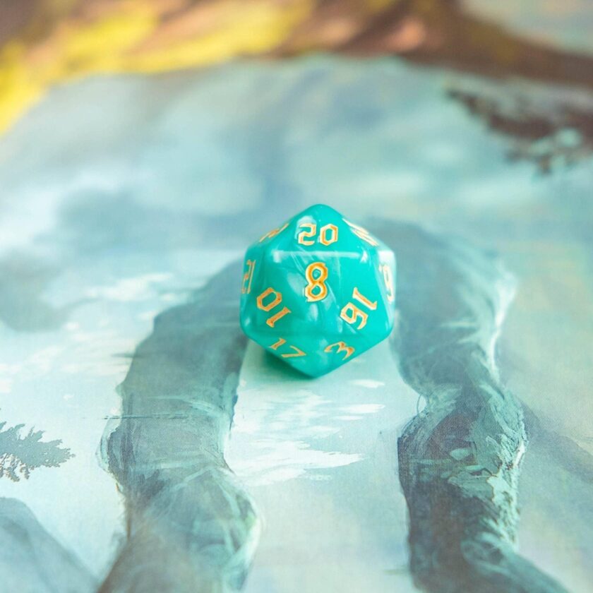 Turquoise Mist Dice Set - Image 4