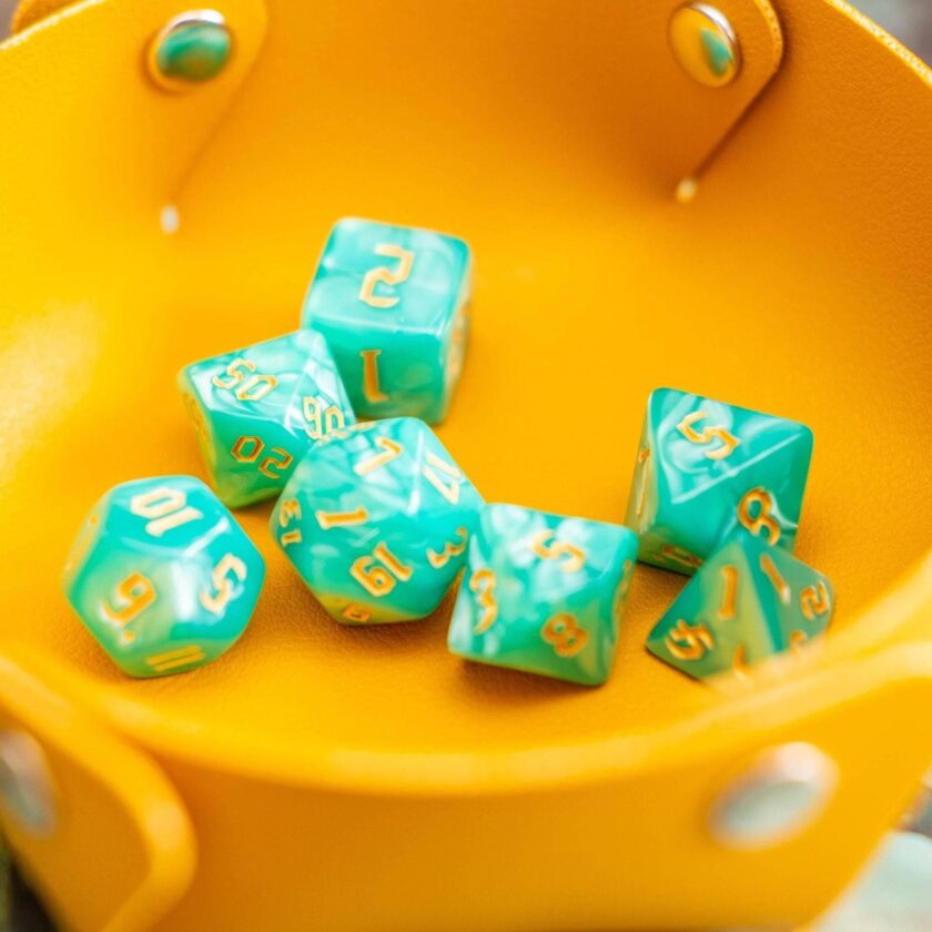 Turquoise Mist Dice Set - Image 6