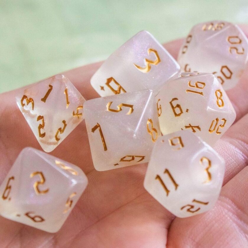 Gold Fog Dice Set