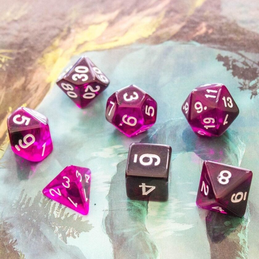 Purple Smoke Dice Set - Image 9